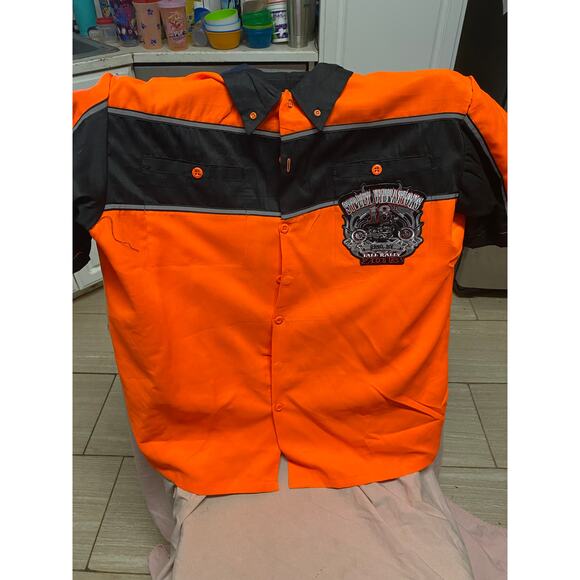 Street Vibrations 18th Reno NV Fall Rally 2013 Biker  Button Up Shirt Size Large - Picture 1 of 3
